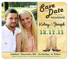 Western Boots Save the Date